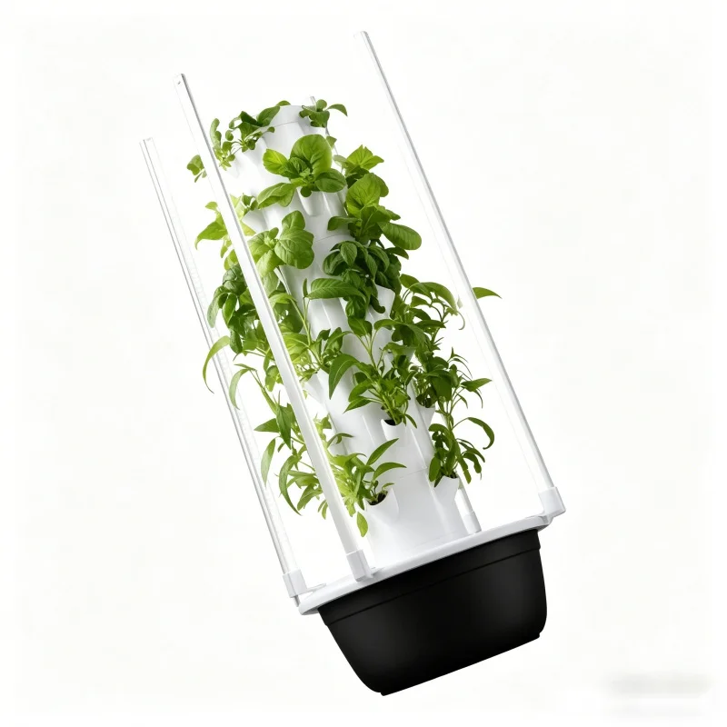 Smart Garden Vertical Planter - สวนปลูกผักแนวตั้ง 5 ชั้นแบบไฮโดรโปนิกส์ พร้อมไฟปลูกพืชอัจฉริยะ สำหรับปลูกผักและสมุนไพรแบบไร้ดินด้วยระบบ Aeroponic