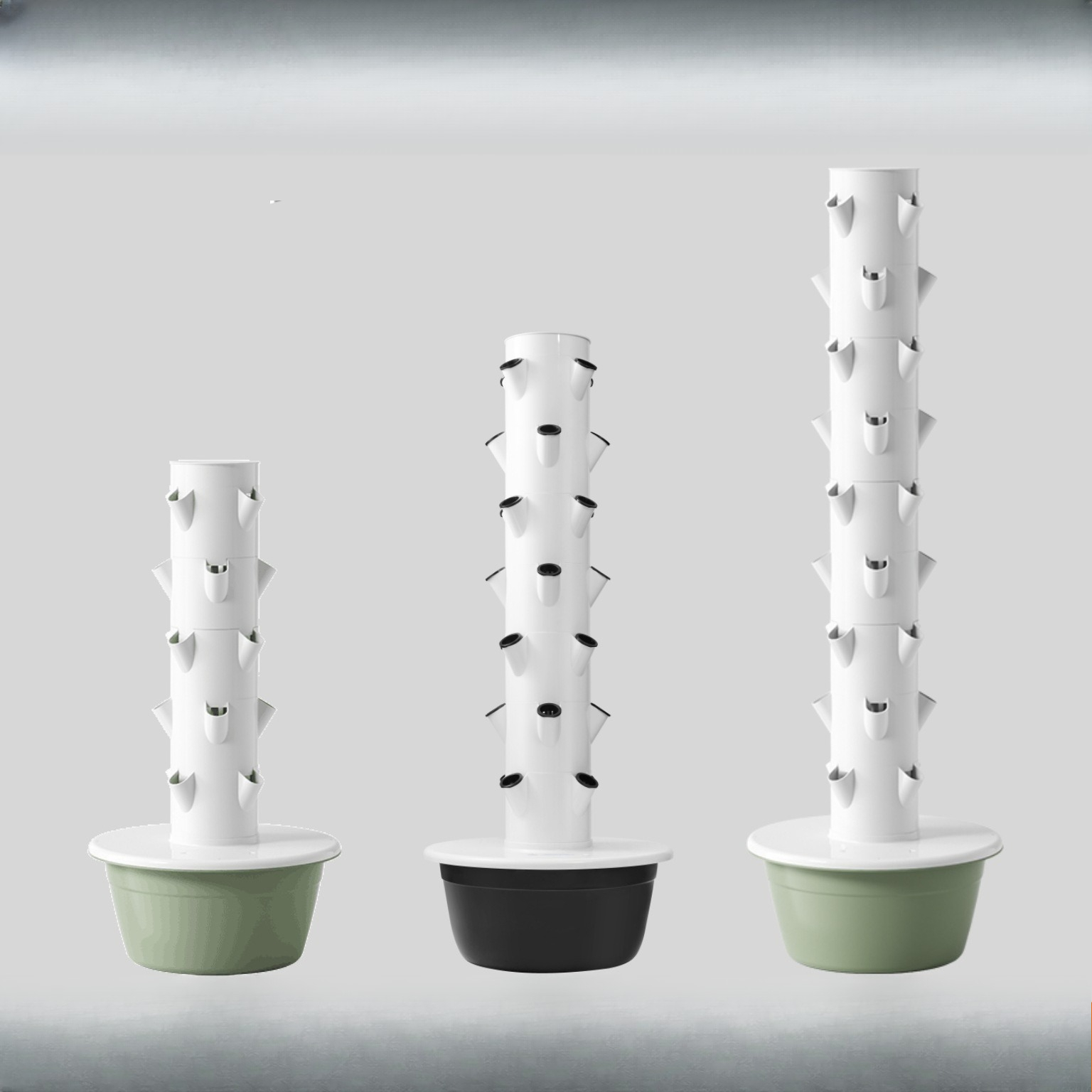Smart Garden Vertical Planter - กระถางปลูกผักไฮโดรโปนิกส์แนวตั้งอัจฉริยะ 1 ชิ้น สำหรับปลูกผักในบ้านแบบไร้ดิน