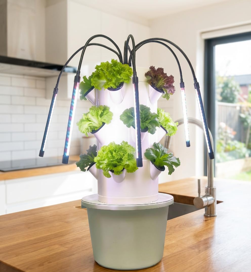 Smart Garden Vertical Planter - ระบบปลูกพืชแบบไฮโดรโปนิกส์แนวตั้ง | ชุดปลูกต้นไม้ในร่ม 3 ชั้น 15