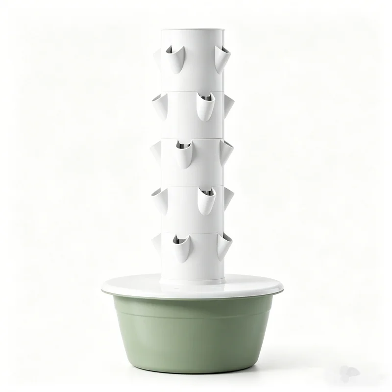 Smart Garden Vertical Planter - กระถางปลูกผักแนวตั้งอัจฉริยะ SpaceTree ระบบไฮโดรโปนิกส์ - ชุดปลูกพืชไร้ดินแบบแอโรโปนิกส์สำหรับสวนในบ้าน