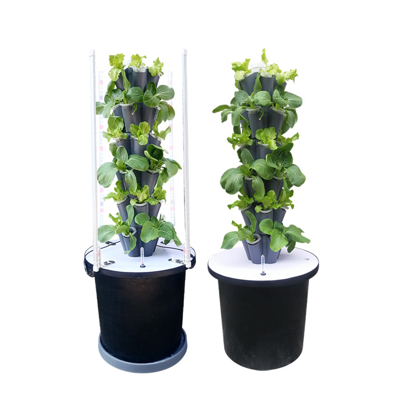 Smart Garden Vertical Planter - กระถางปลูกผักบนระเบียง ปลูกดอกไม้ พืชสีเขียว กระถางต้นไม้ ปลูกผักแนวตั้งแบบไฮโดรโปนิกส์ กระถางปลูกผักอัจฉริยะแบบไร้ดิน