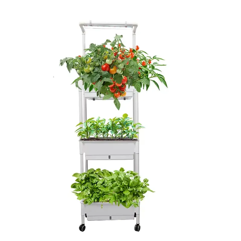 กล่องปลูกต้นไม้แบบเคลื่อนย้ายไ - Smart Garden Vertical Planter บทวิจารณ์และราคา
