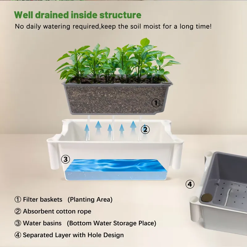 กล่องปลูกต้นไม้แบบเคลื่อนย้ายไ - Smart Garden Vertical Planter บทวิจารณ์และราคา