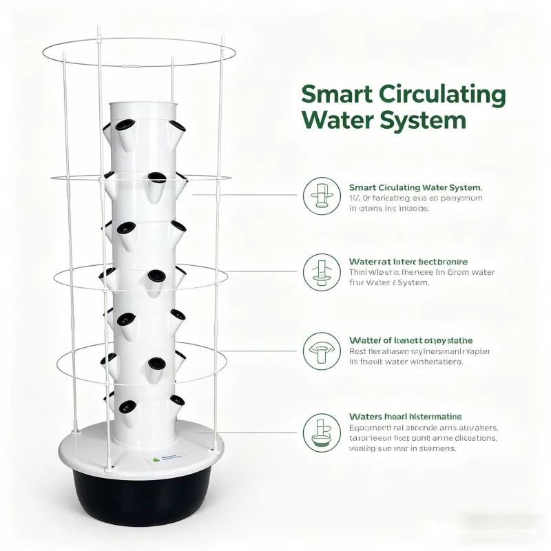 หอปลูกผักแนวตั้งแบบไฮโดรโปนิกส - Smart Garden Vertical Planter บทวิจารณ์และราคา