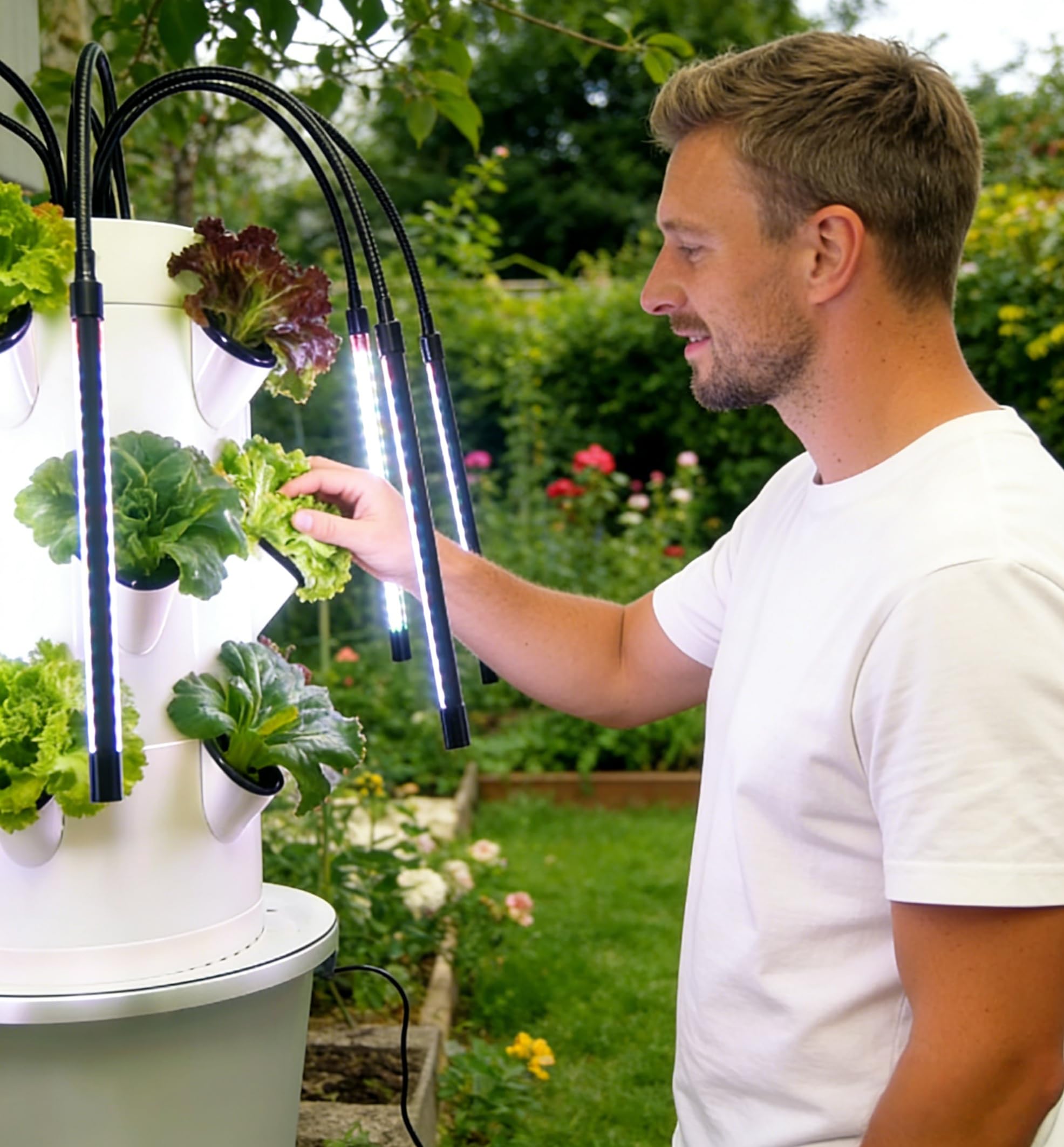 ระบบปลูกพืชแบบไฮโดรโปนิกส์แนวต - Smart Garden Vertical Planter บทวิจารณ์และราคา