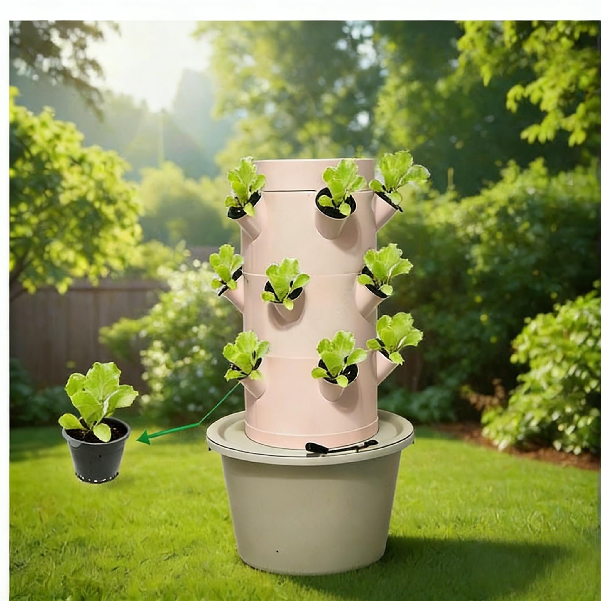 ระบบปลูกพืชแบบไฮโดรโปนิกส์แนวต - Smart Garden Vertical Planter บทวิจารณ์และราคา