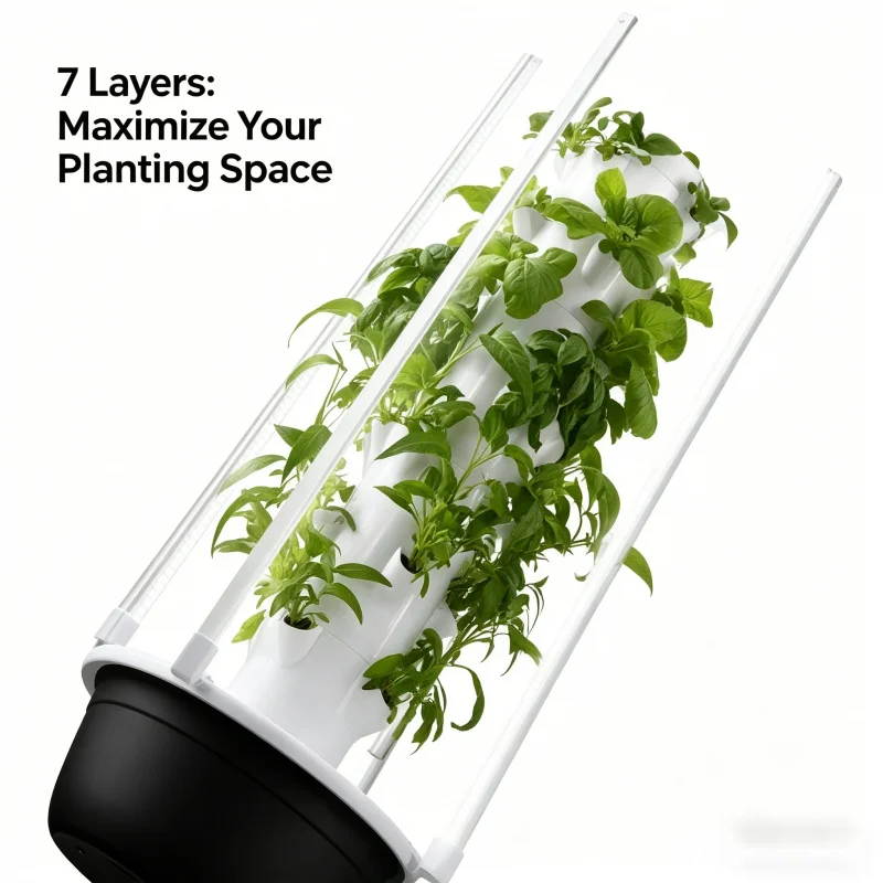 สวนปลูกผักแนวตั้ง 7 ชั้นแบบไฮโ - Smart Garden Vertical Planter บทวิจารณ์และราคา