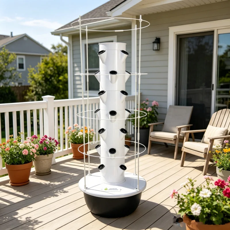หอปลูกผักแนวตั้ง 5 ชั้น แบบไฮโ - Smart Garden Vertical Planter บทวิจารณ์และราคา