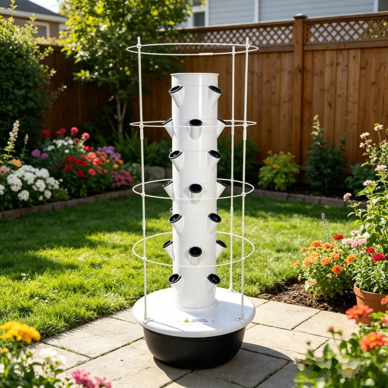 หอปลูกผักแนวตั้ง 5 ชั้น แบบไฮโ - Smart Garden Vertical Planter บทวิจารณ์และราคา