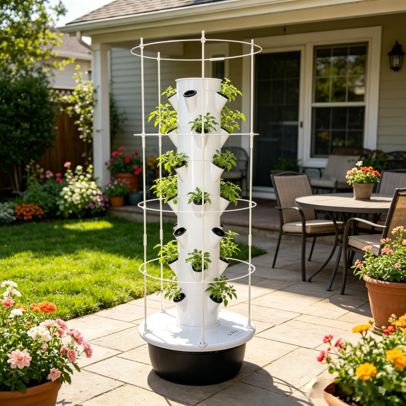 ระบบปลูกผักแนวตั้งแบบไฮโดรโปนิ - Smart Garden Vertical Planter บทวิจารณ์และราคา